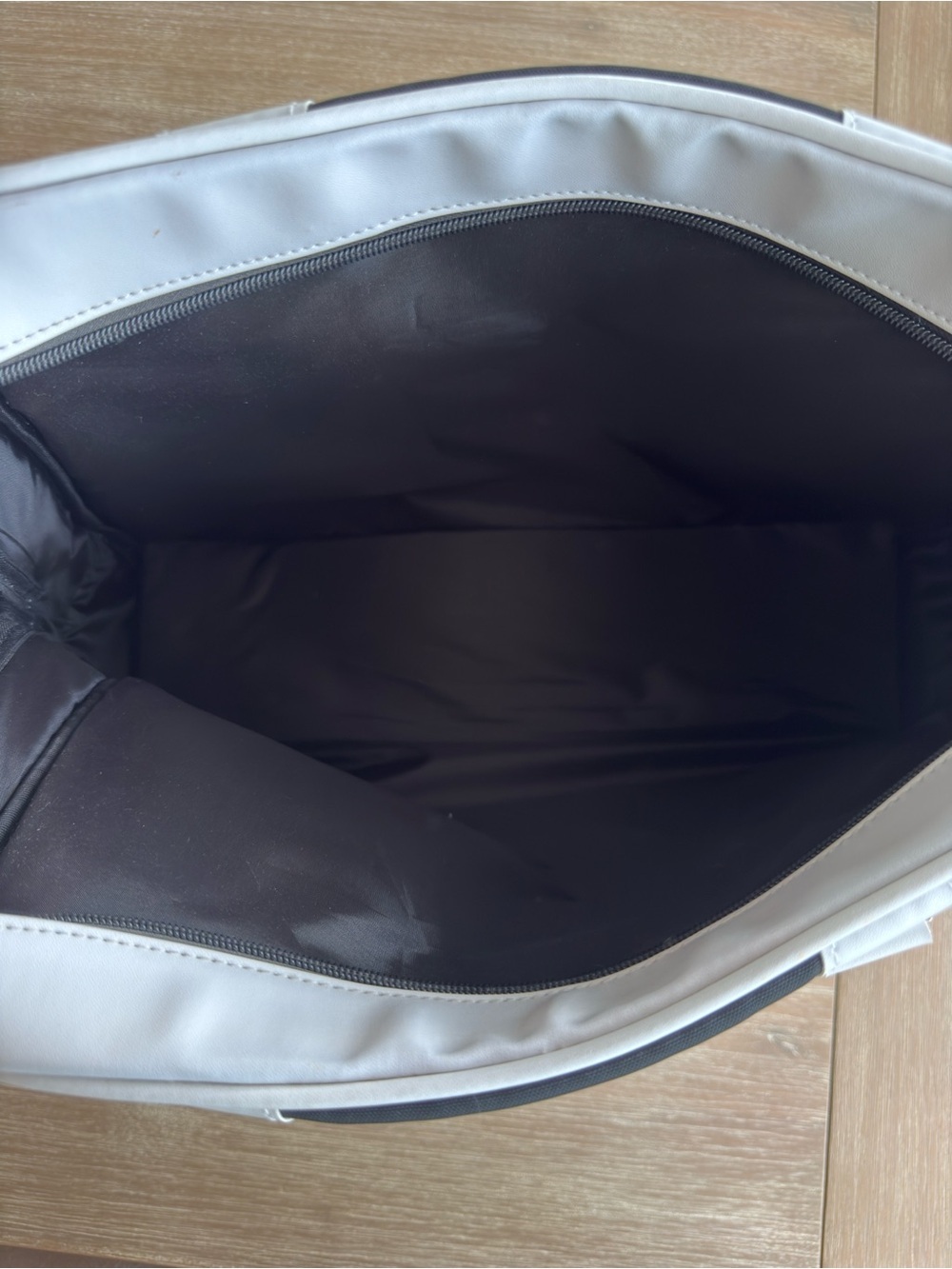 Y2K Brooks Running Tote Bag Black White Bowling Style Duffel Gym Travel Sports - Picture 6 of 13